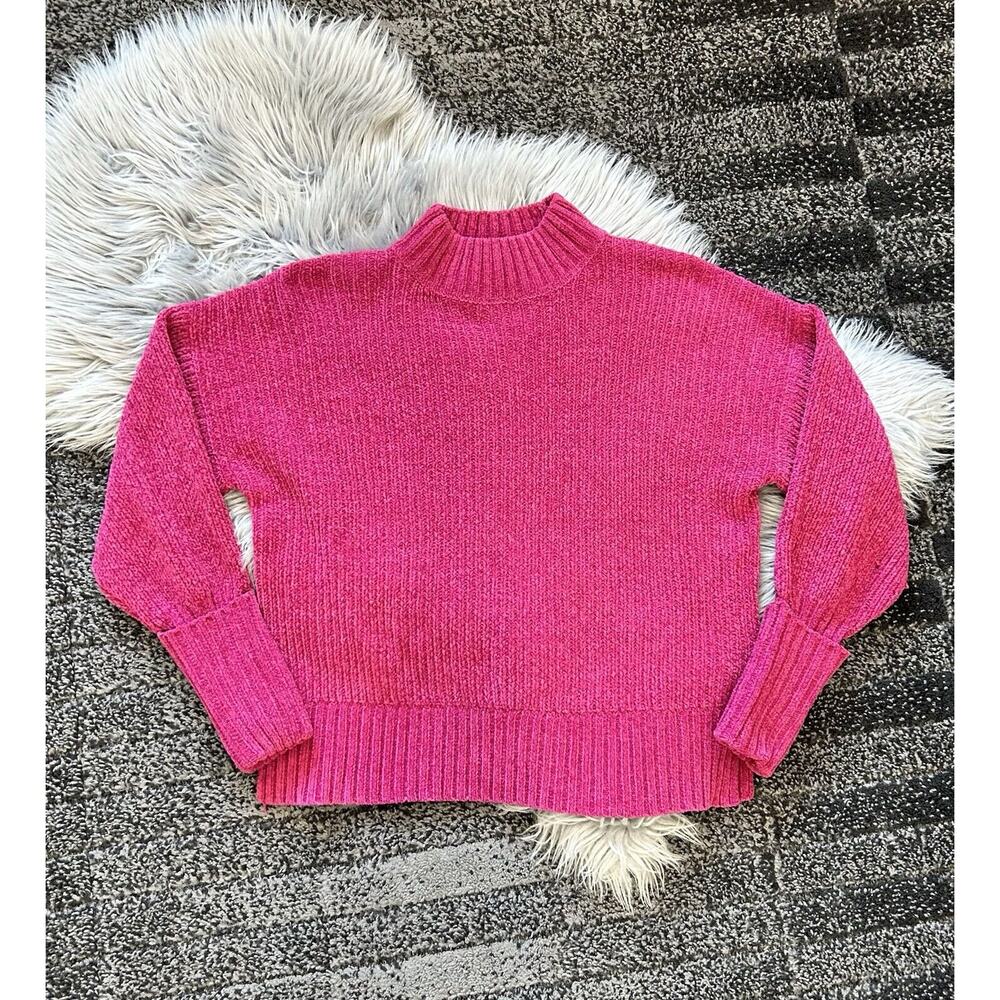 Pink Rose Women’s Pink Relaxed Fit Chunky Casual Knit Sweater Size Medium